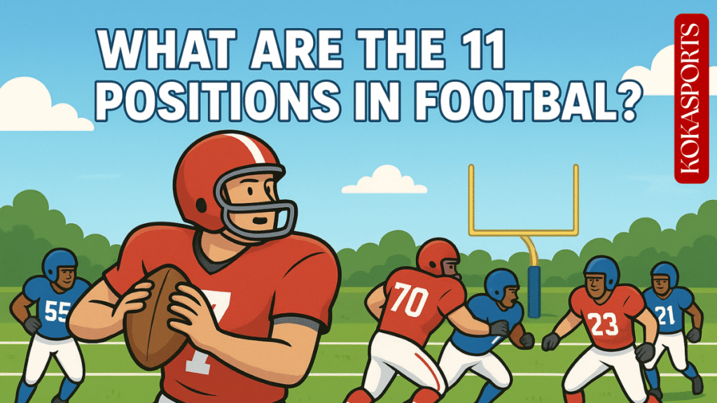 What are the 11 positions in football