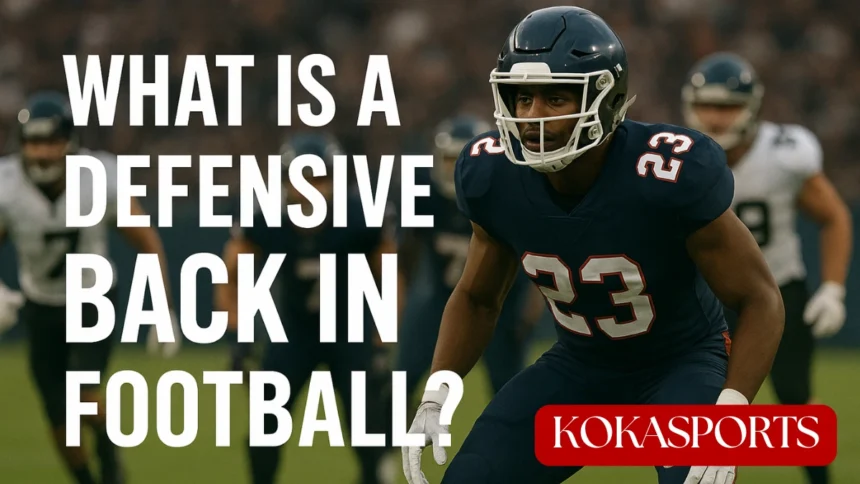 What is a Defensive Back in Football? Understanding Defensive Back Position