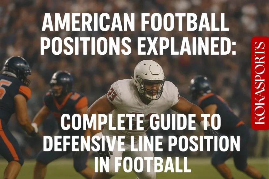 Defensive Line Positions in Football: American Football Positions Explained