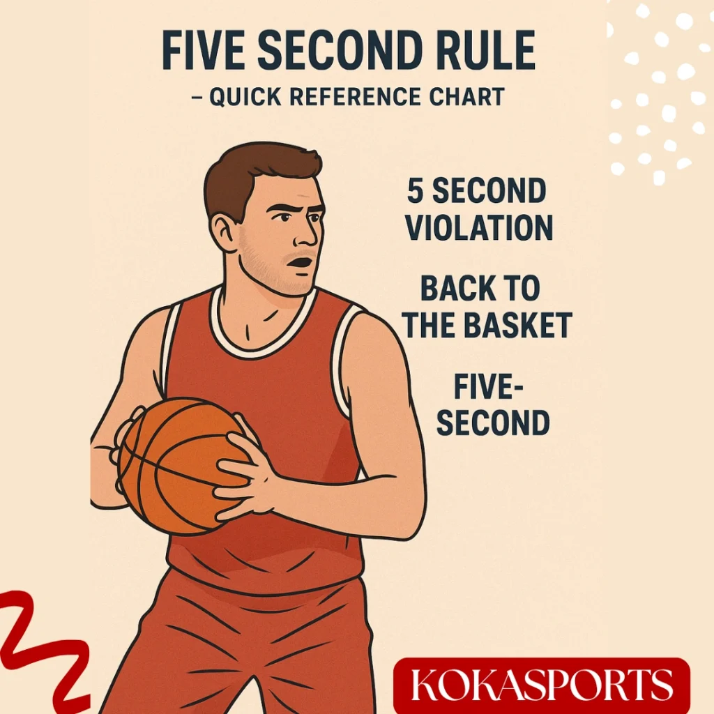 Five Second Rule in Basketball: Throwing the Ball In