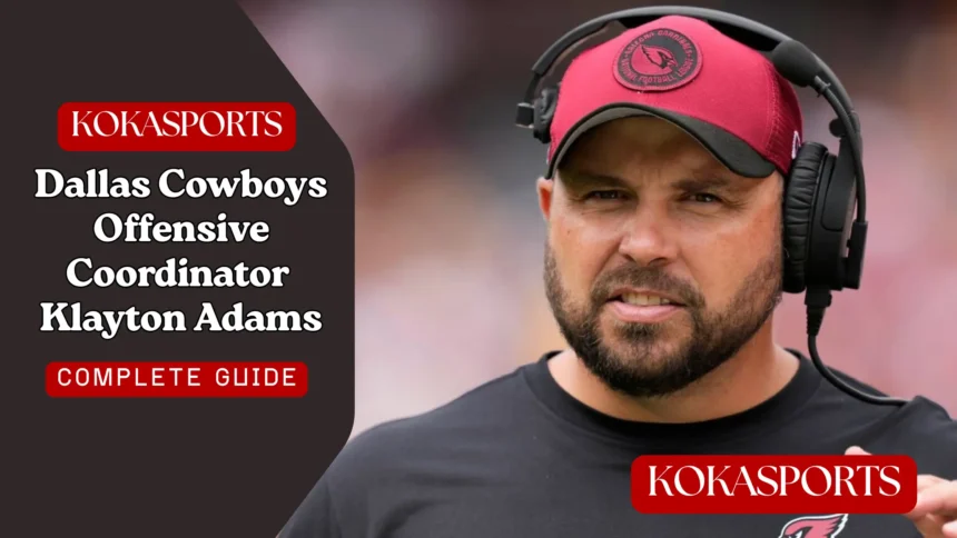 Dallas Cowboys Offensive Coordinator Klayton Adams