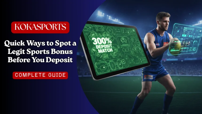 Quick Ways to Spot a Legit Sports Bonus Before You Deposit