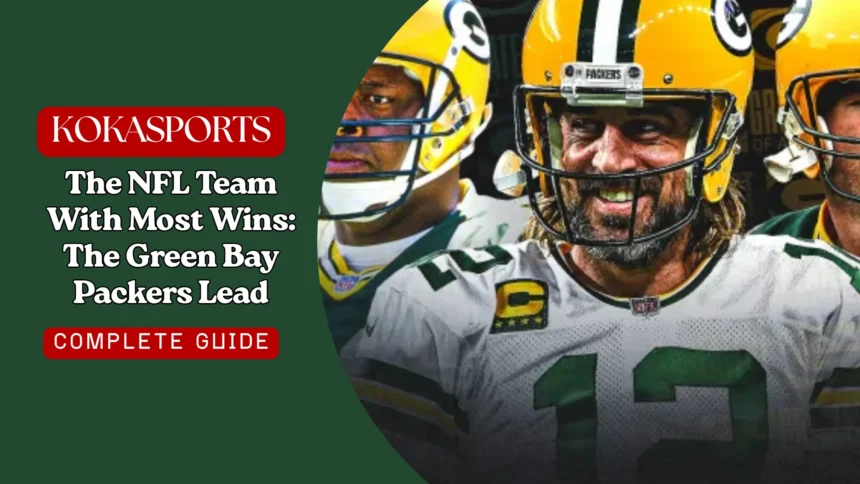 The NFL Team With Most Wins