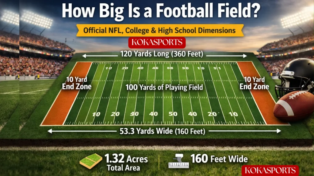 How Big Is a Football Field? Official Football Field Dimensions