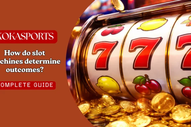 How do slot machines determine outcomes?