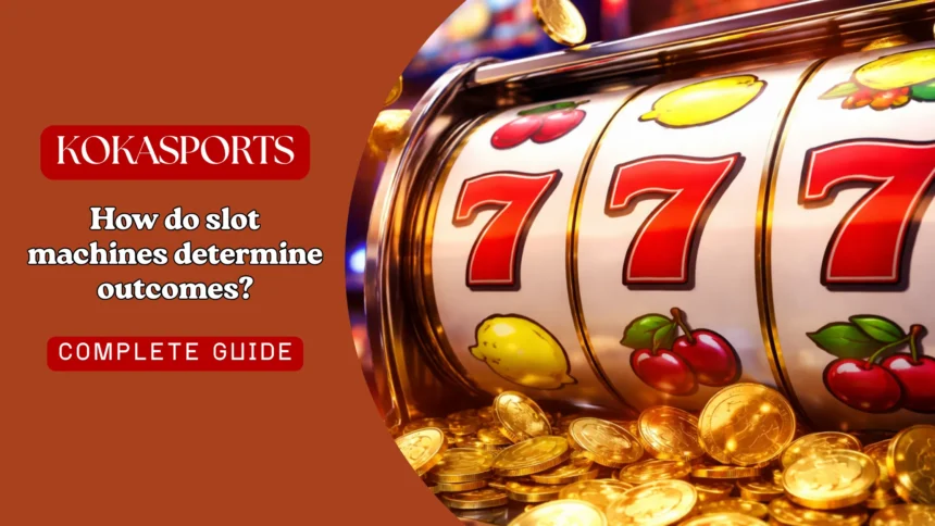 How do slot machines determine outcomes?