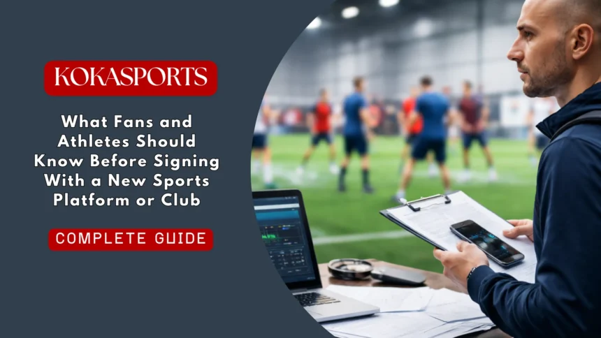 What Fans and Athletes Should Know Before Signing With a New Sports Platform or Club