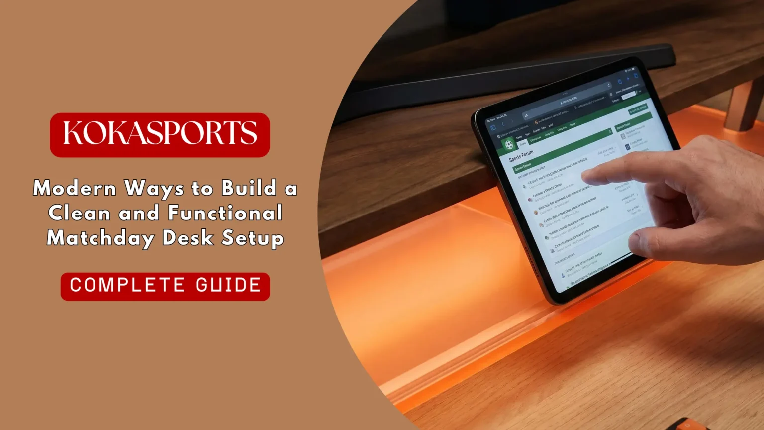 Modern Ways to Build a Clean and Functional Matchday Desk Setup