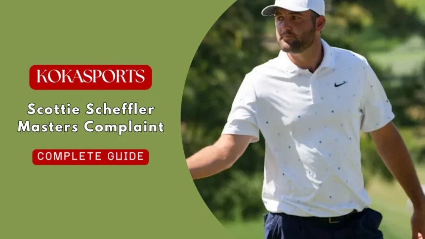 Scottie Scheffler Masters Complaint