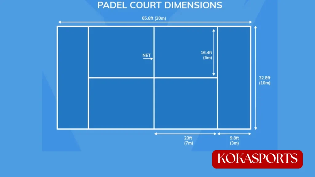 How big is a padel court?