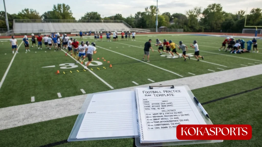 What a Football Practice Plan Template Is